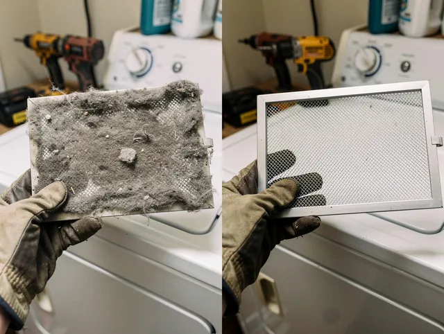 Professional lint trap cleaning by New Britain Dryer Vent Cleaning in New Britain