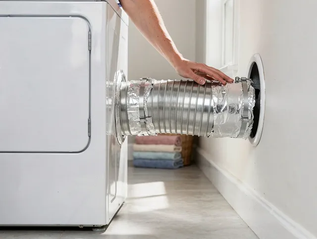 Professional dryer vent hose installation by New Britain Dryer Vent Cleaning in New Britain