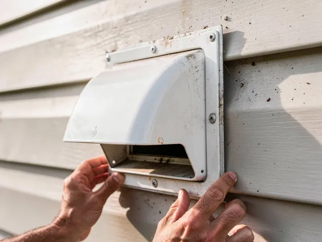 New Britain Dryer Vent Cleaning technician delivering thorough residential dryer vent cleaning service in New Britain